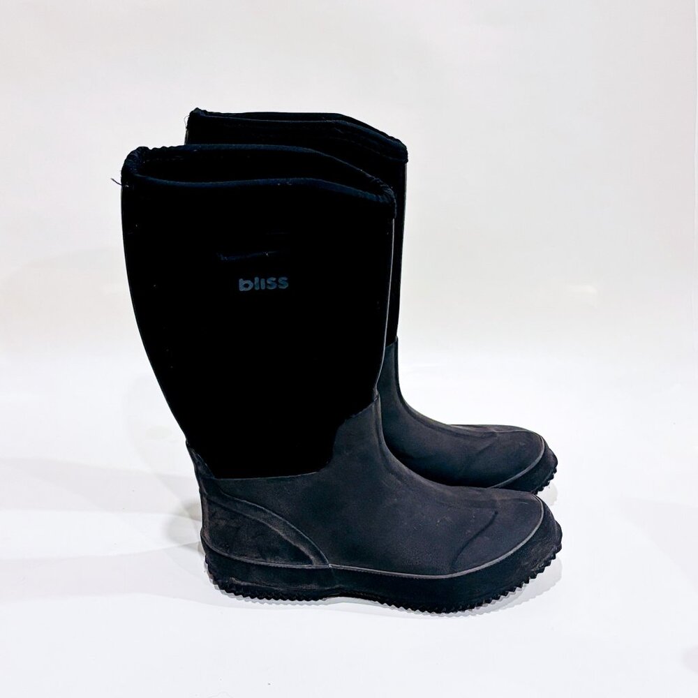 BLISS Black rain boots |‎ Waterproof everyday | Size 6